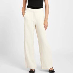 BECAUSE OF ALICE boa. Effortless Wide Leg Trousers - Cream